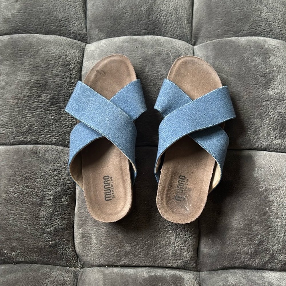 Denim sandals